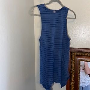 Tank top with slight open back